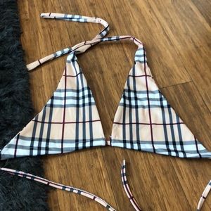 Burberry style bra top